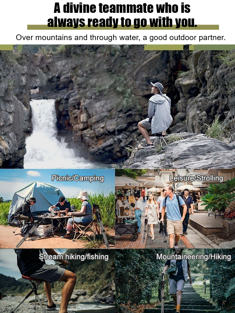 Folding Crutch Chair - High-Strength Aluminum, Lightweight & Multi-Use