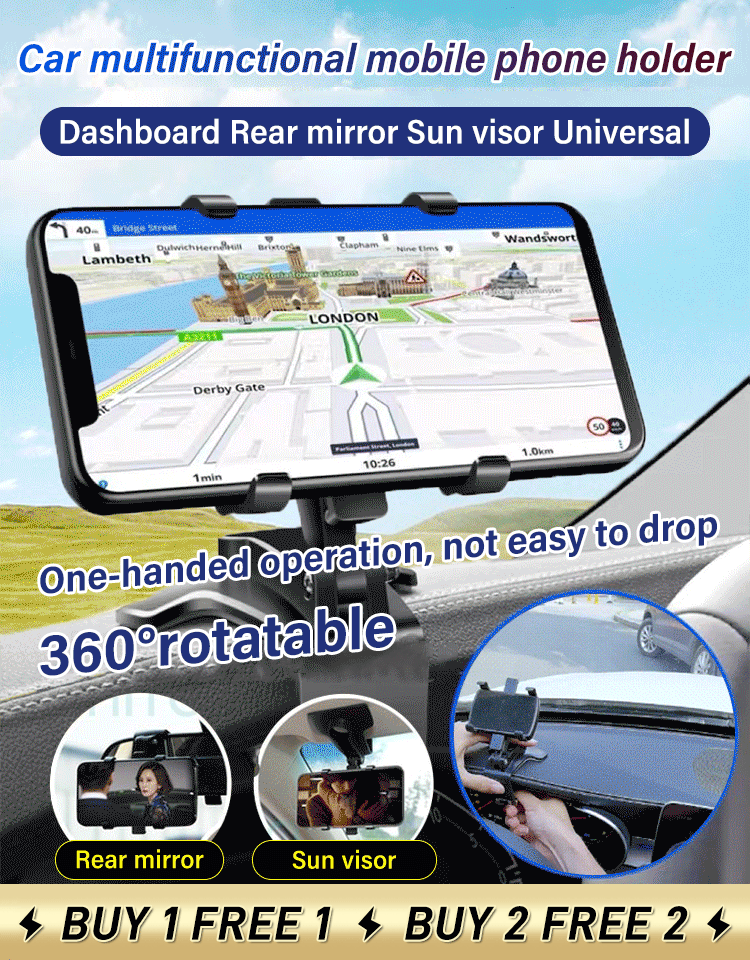 EternalMount™ Multi-Functional Car Phone Mount - Durable for 30 Years, Free Replacement if Damaged