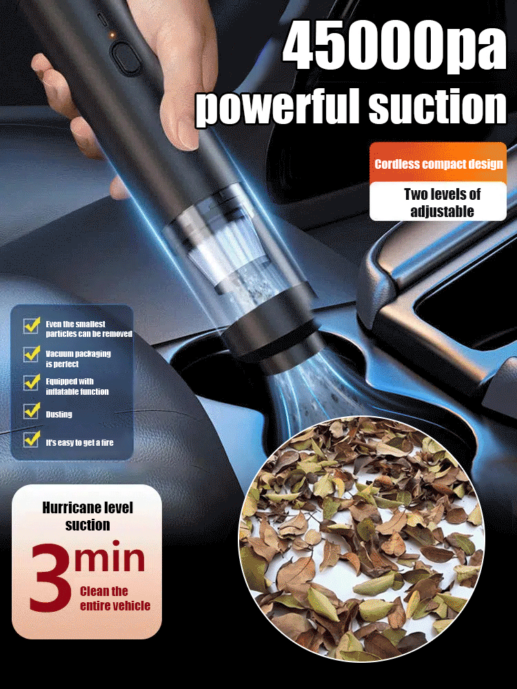 ⚡CleanPro™ 2-in-1 Vacuum & Blower  - 3 Seconds to Dust-Free, 3 Minutes to Brand New!45,000Pa of Raw Power!