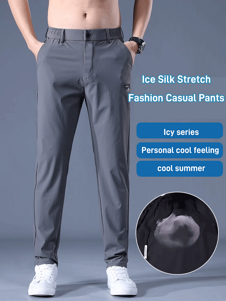 Stretch straight pants (both leisure and sports)