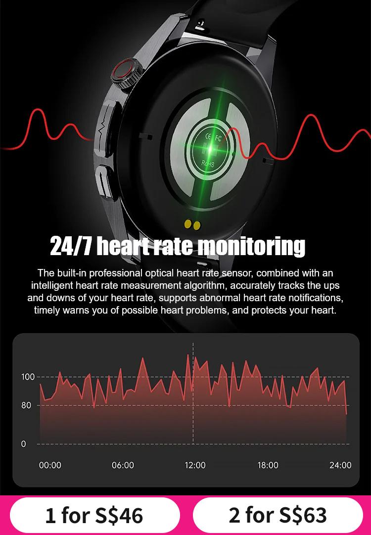 Steel strap Watch4 Pro blood sugar watch