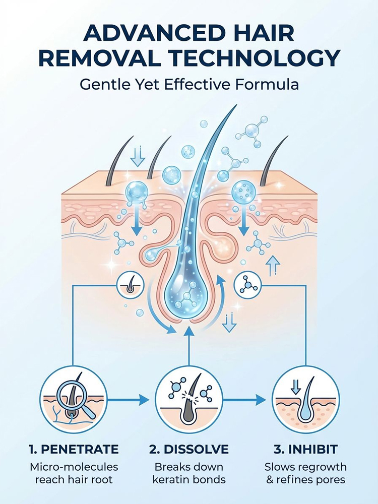 【Intimate Care Solution】🥥🍃🏅PureGlide™ - Safe for Your Most Sensitive Areas！100% Sting-Free Hair Removal！Gentle Coconut Formula for Silky Skin！