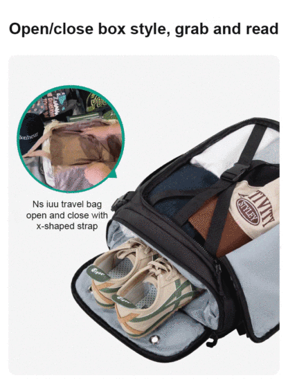 [Hold the whole world] Box-style large-capacity luggage backpack