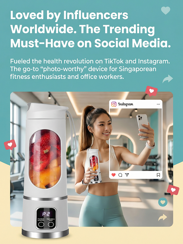 【Health Hack】🍃BlendPro™ - Professional-Grade Blender in Your Pocket！Lightweight & USB Rechargeable！