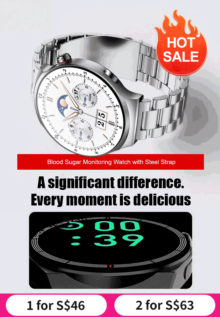 Steel strap Watch4 Pro blood sugar watch
