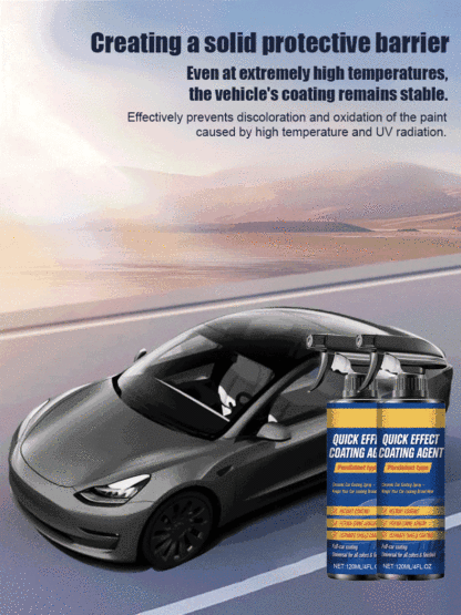 🌐Ultimate 5-in-1 Car Nano Coating Spray | Hydrophobic Ceramic Shield, Scratch Repair & High-Gloss Shine | Waterless Wash & UV Protection