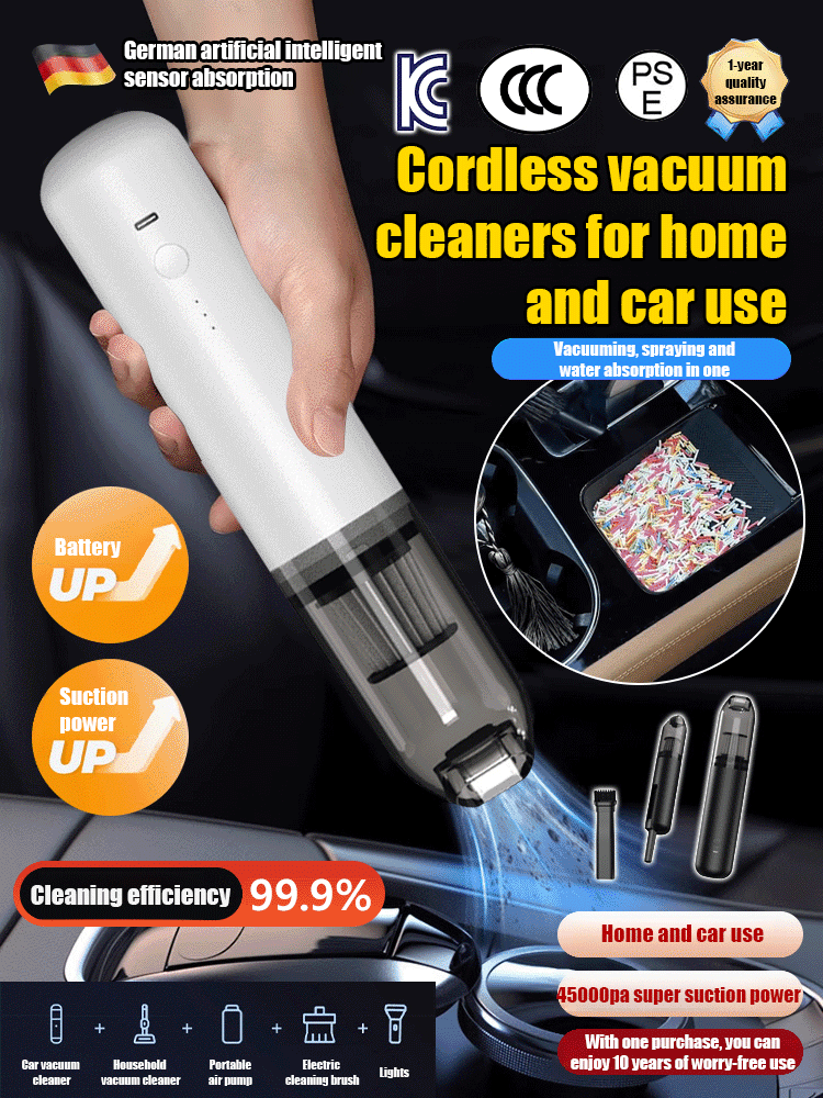 ⚡CleanPro™ 2-in-1 Vacuum & Blower  - 3 Seconds to Dust-Free, 3 Minutes to Brand New!45,000Pa of Raw Power!