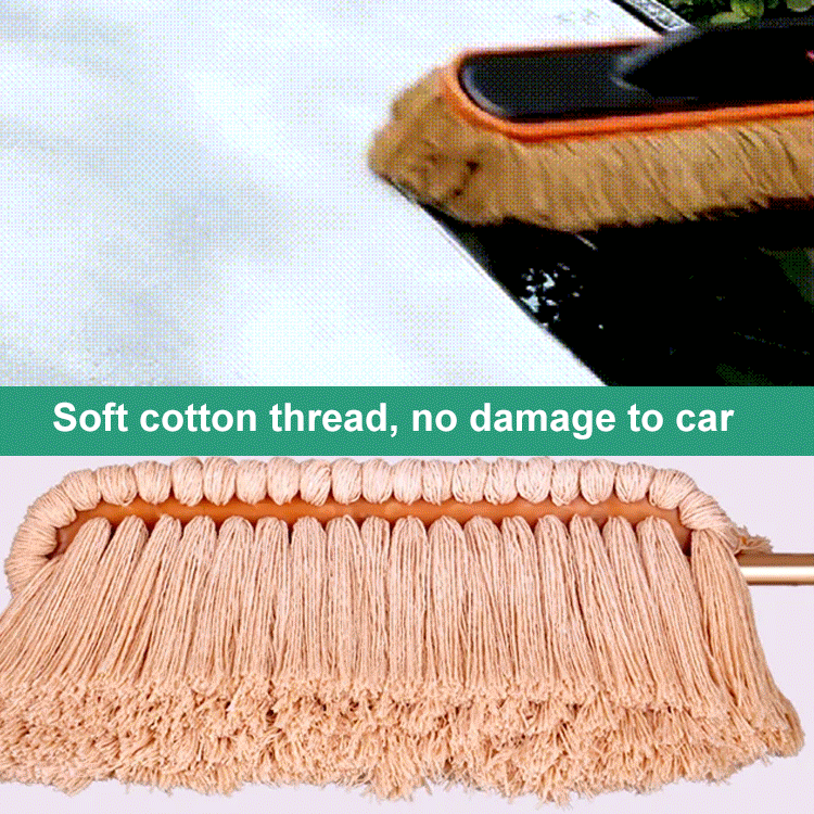 Cotton wax car cleaning mop