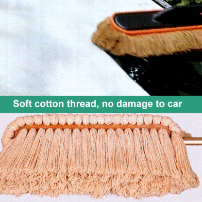 Cotton wax car cleaning mop