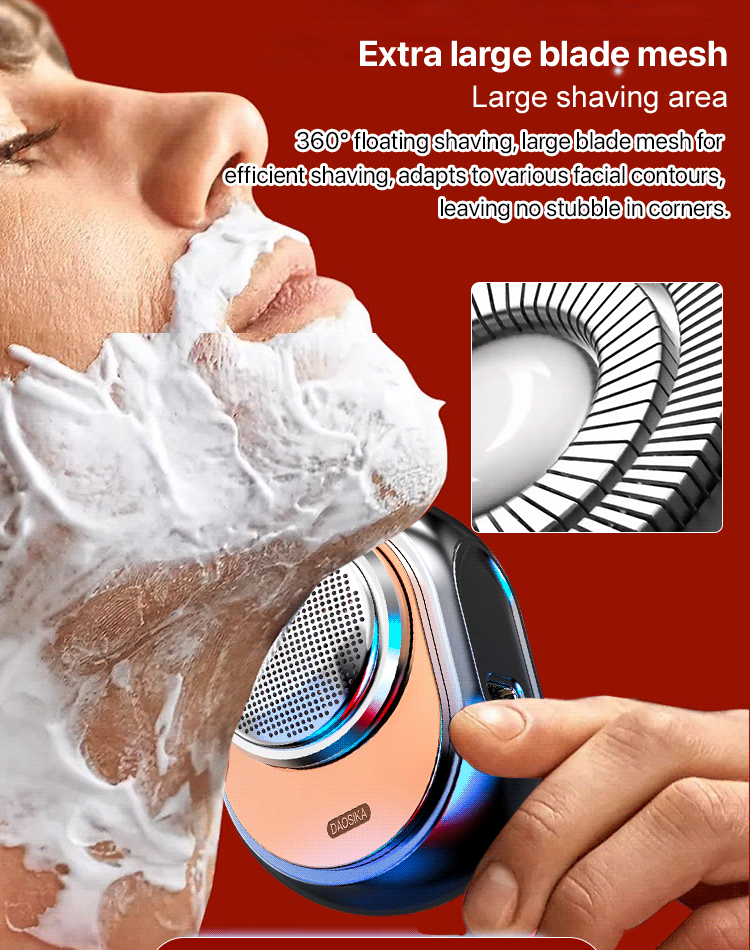 ⚡️ German-Engineered Mini Steel Cannon - Portable Electric Shaver for Precision & Comfort