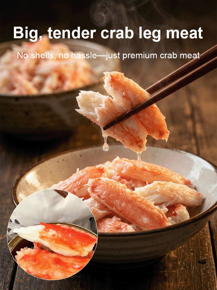 【Five-Star Flavor】🌟DeepSeaLegs™ -🦀 World’s Finest Giant Leg Meat！👅High Protein, Low Fat, 100% Natural！🍀