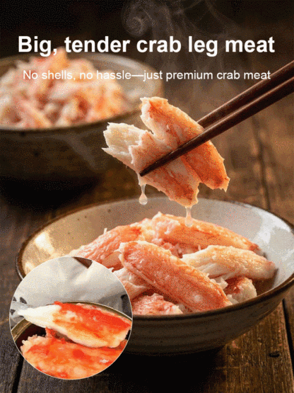 【Five-Star Flavor】🌟DeepSeaLegs™ -🦀 World’s Finest Giant Leg Meat！👅High Protein, Low Fat, 100% Natural！🍀