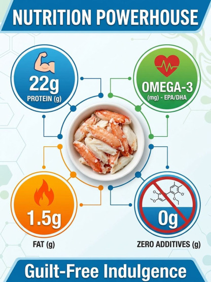 【Five-Star Flavor】🌟DeepSeaLegs™ -🦀 World’s Finest Giant Leg Meat！👅High Protein, Low Fat, 100% Natural！🍀