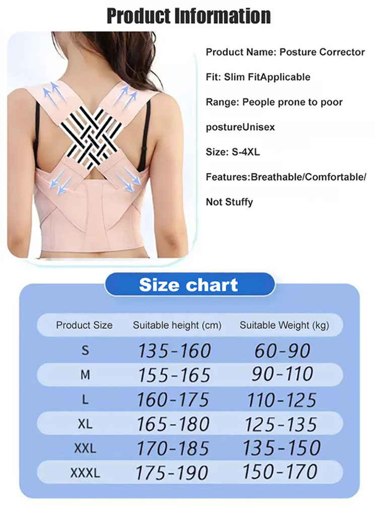 ✨【Achieve a perfect figure in 7 days】Essential Posture Corrector for Body Care