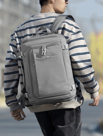 [Hold the whole world] Box-style large-capacity luggage backpack
