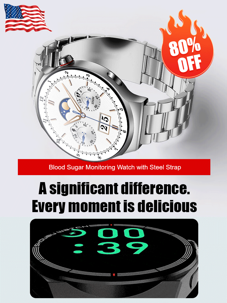 SteelBand™ Watch4 Pro - Pain-Free Blood Sugar & Blood Pressure Smartwatch