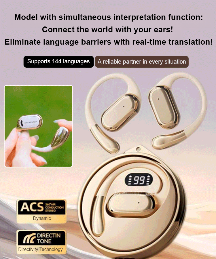 LinguaPro™ High-Speed Bluetooth Translation Headset - Instant Smart Communication