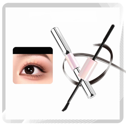 VIPABC new barbell double-headed mascara waterproof, long, curled, non-smudged, thick and natural