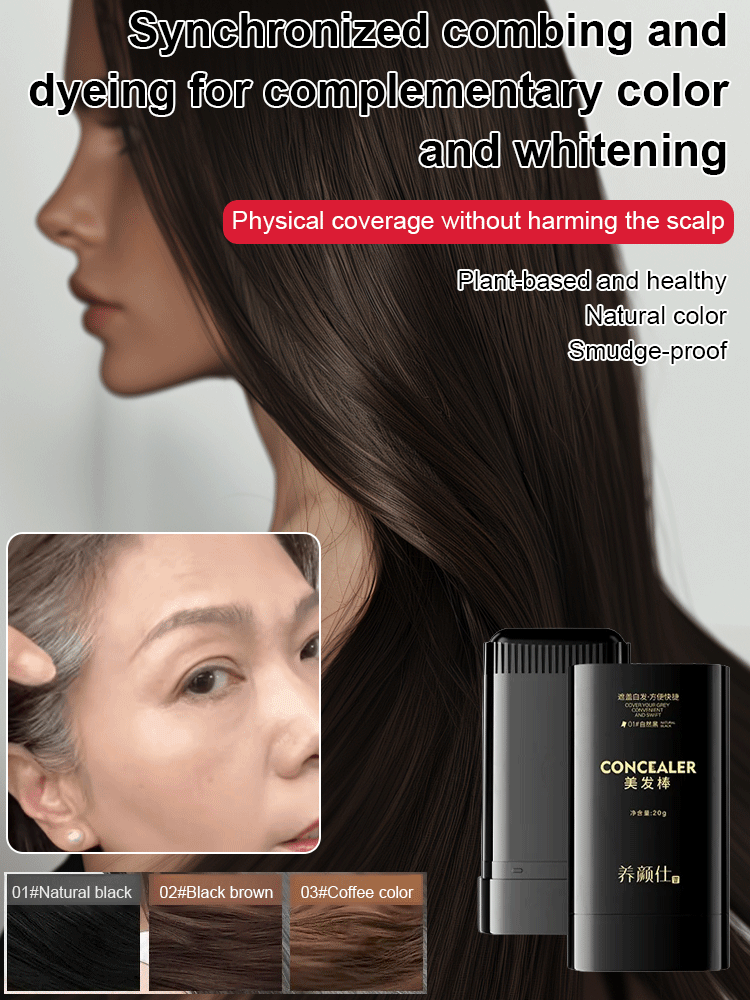 NaturalTouch™ 48-Hour ColorLock Dye Comb - Effortless, Natural-Looking Hair