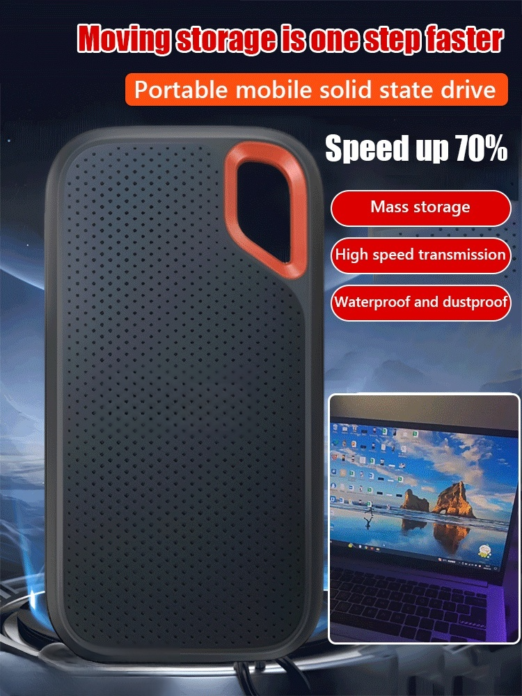 【6TB, Secure Storage Assured】High Speed Solid State Mobile Hard Drives