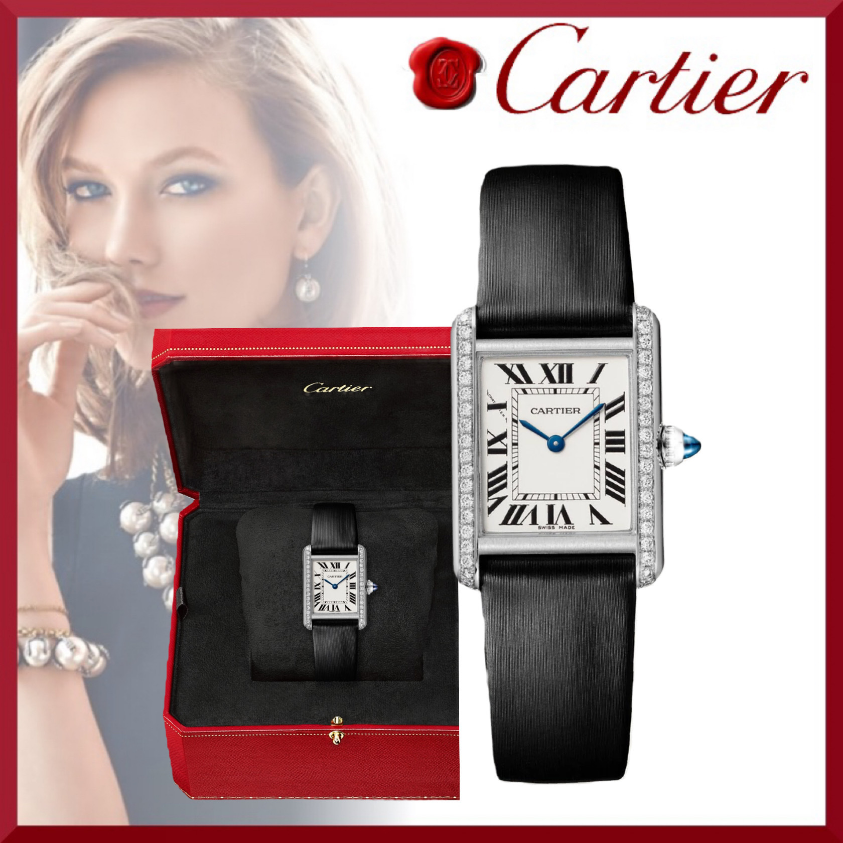 【Cartier】即納★ギフトに♪タンク マスト ウォッチ レザー