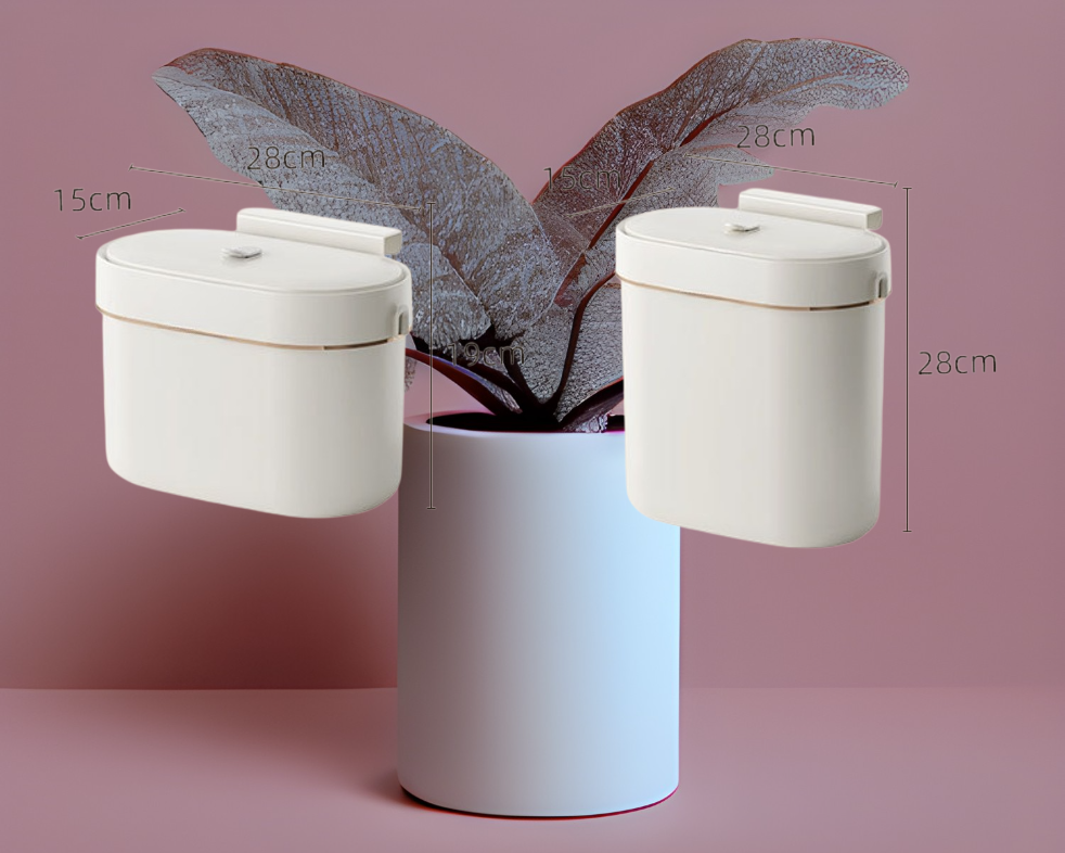 Elegant storage bin for kitchen waste
