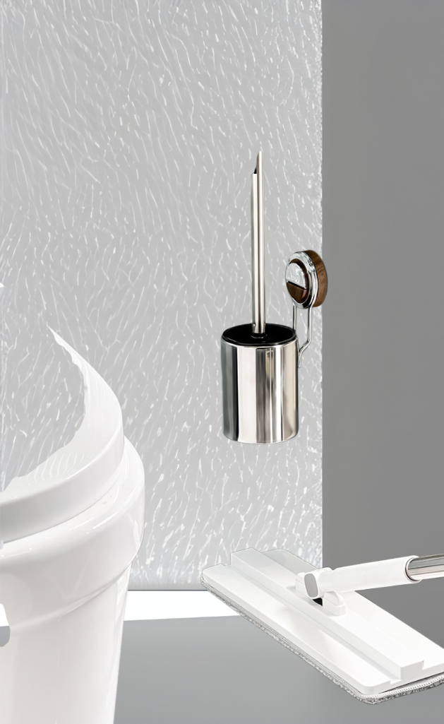 Toilet brush cleaning hard-to-reach areas