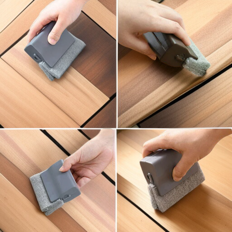 Multifunctional groove and dead corner gap brush