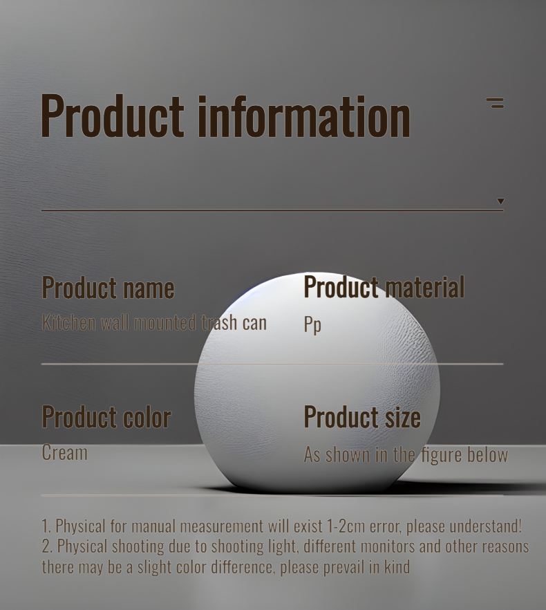 Easy to install wall mounted trash can