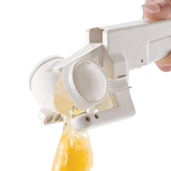 Handheld egg liquid filter opener