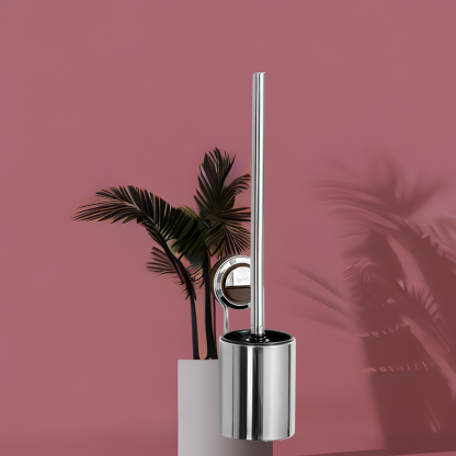 Suction cup stainless steel toilet brush household no dead angle bathroom toilet dedicated wall-moun