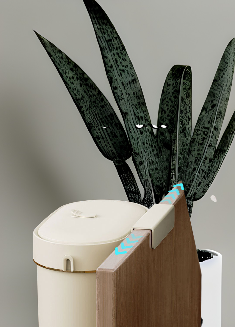 High-end storage bin for home waste management