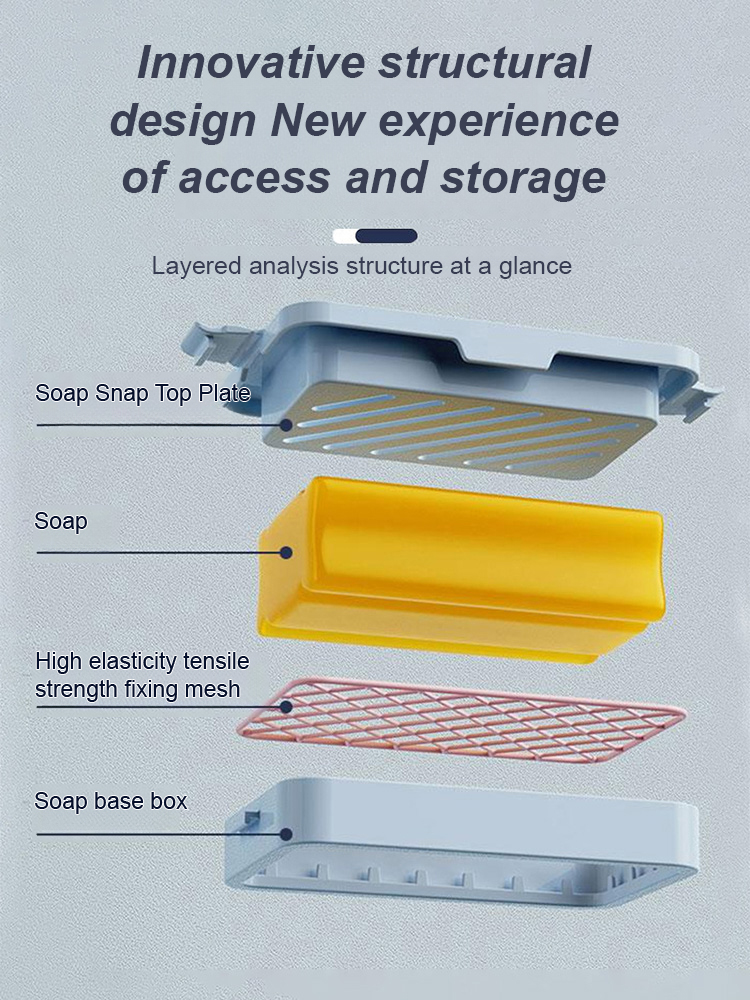 High elastic mesh soap box