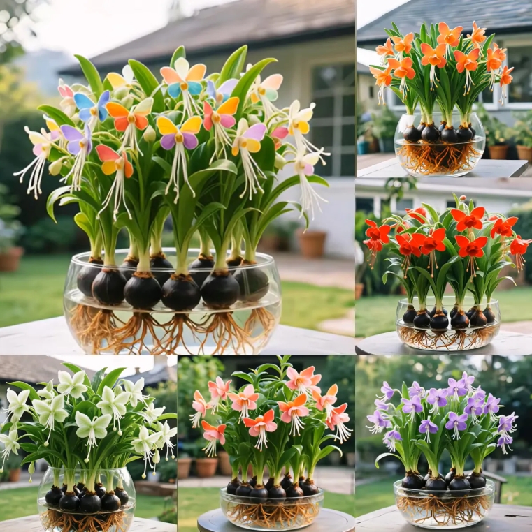 🌸Double Bloom, Phalaenopsis and Lantern Flower Bulbs Brighten Your Garden Together