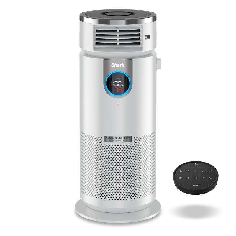  70K+ SOLD! – Almost Gone-⚡2025 New Shark HC455 3-in-1 Air Purifier Heater & Fan with NanoSeal HEPA, Cleansense IQ, Odor Lock for 500 Sq. Ft