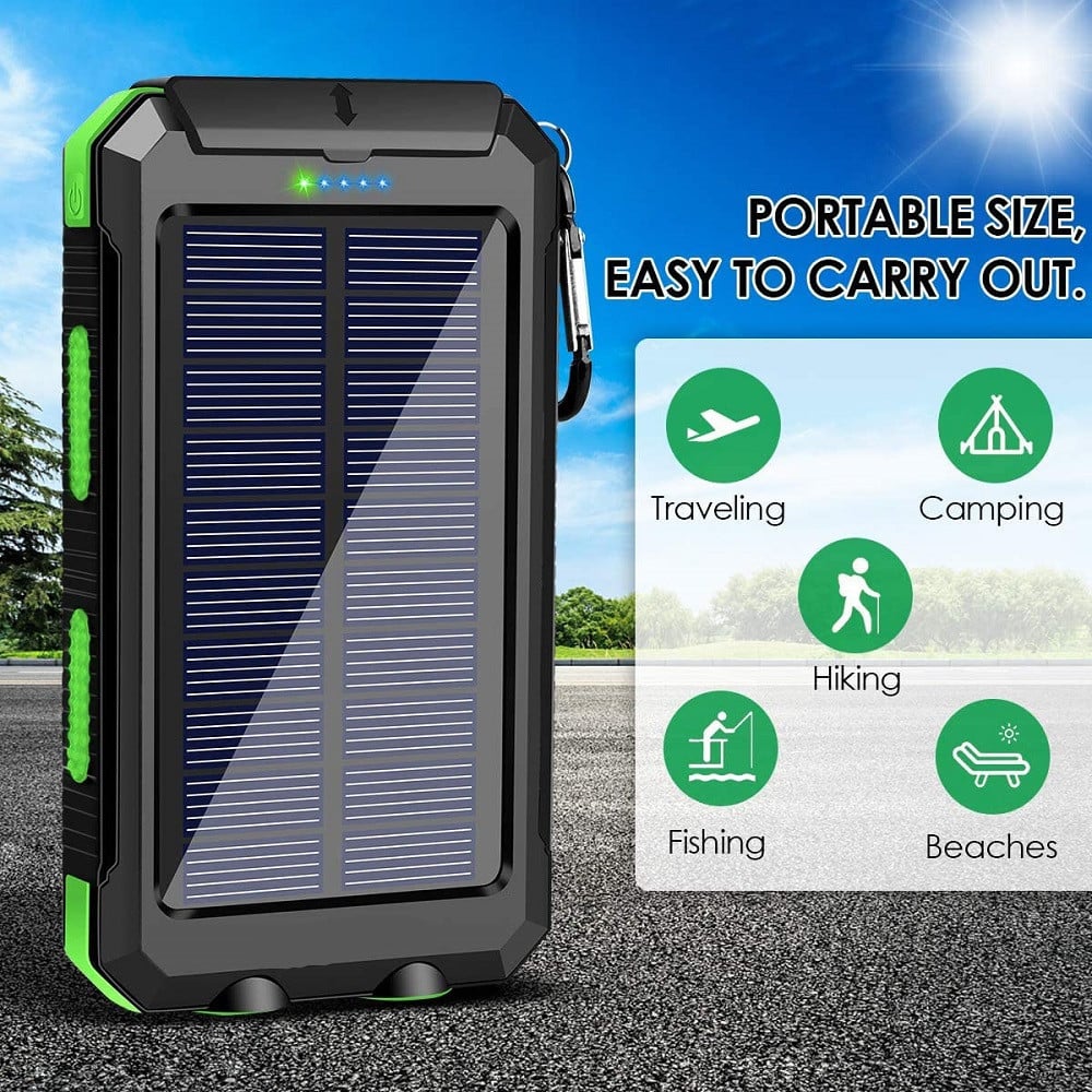 🏆 50K+ SOLD! – Almost Gone-⚡2025 New  Waterproof solar power bank, a must-have for outdoor adventures, camping and travelers