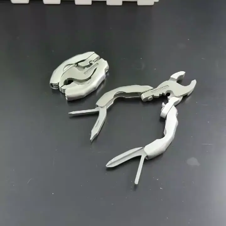 Mini Multi-Purpose Pliers Stainless Steel 9-in-1 Turtle Back Pliers