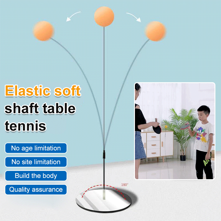 Hot selling elastic flexible shaft table tennis trainer✅No need to pick up the ball repeatedly, easily train reaction and concentration.