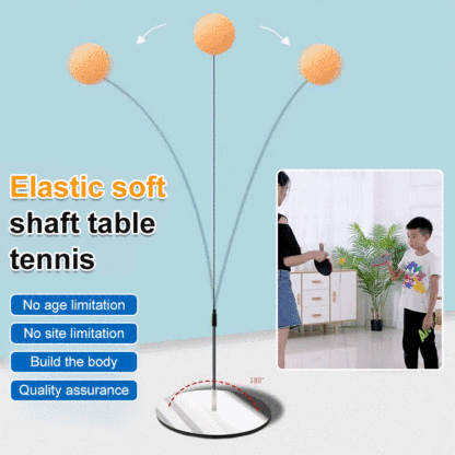 Hot selling elastic flexible shaft table tennis trainer✅No need to pick up the ball repeatedly, easily train reaction and concentration.