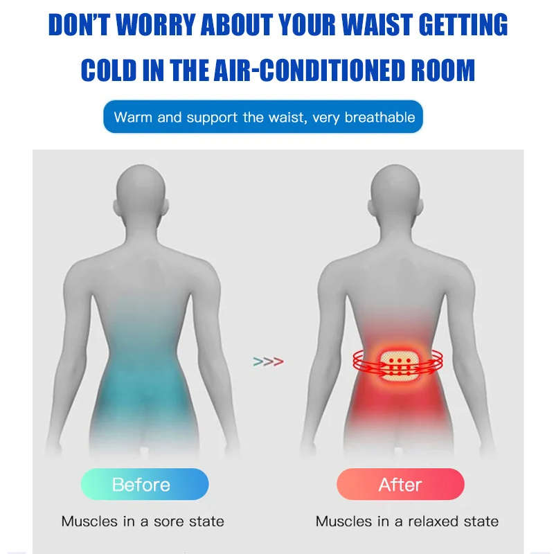 Hot-pressed Breathable Waist Support Belt✅Disperse lumbar pressure✅Relax waist✅Feel more energetic
