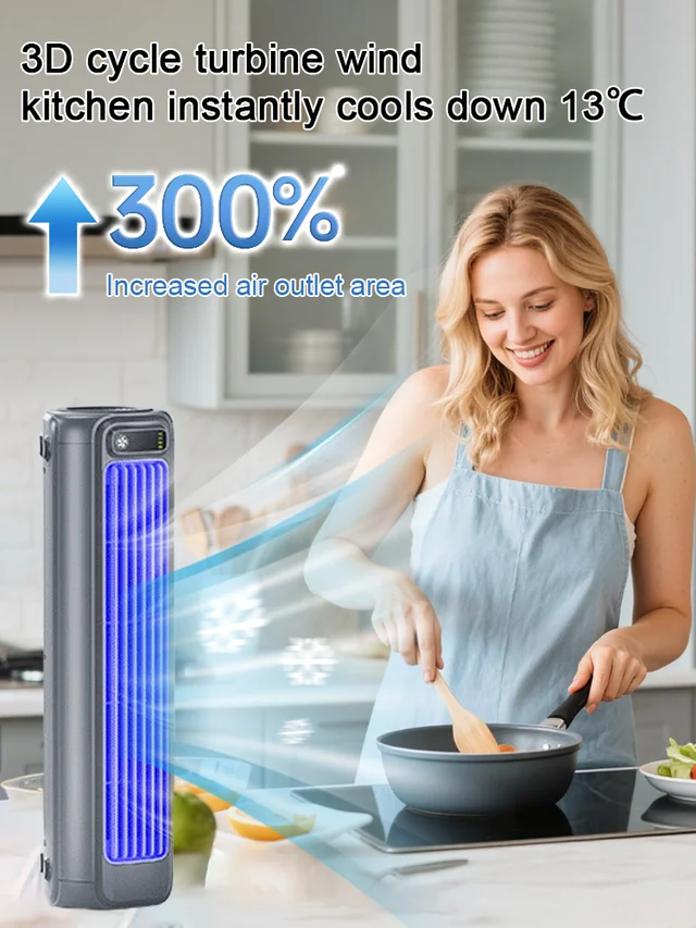 Small air conditioner with hanging screen🍃Full-room cooling gentle 360° airflow eliminates hot spots for even comfort. 