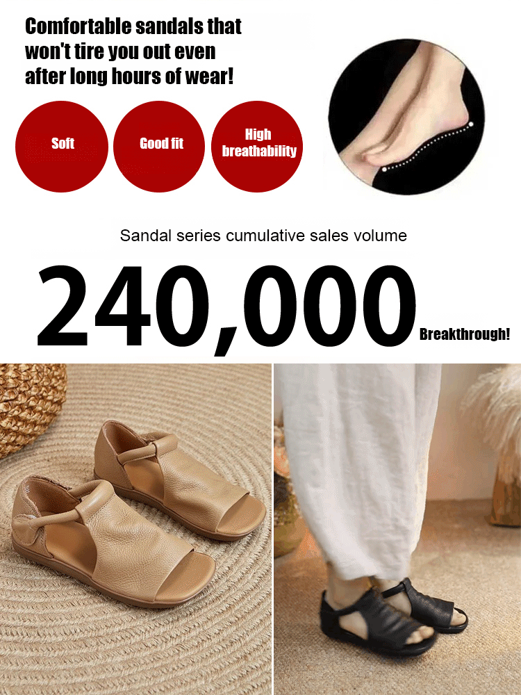 Handmade leather sandals🌟 Luxuriously soft and durable, they retain their shape for up to 20 years