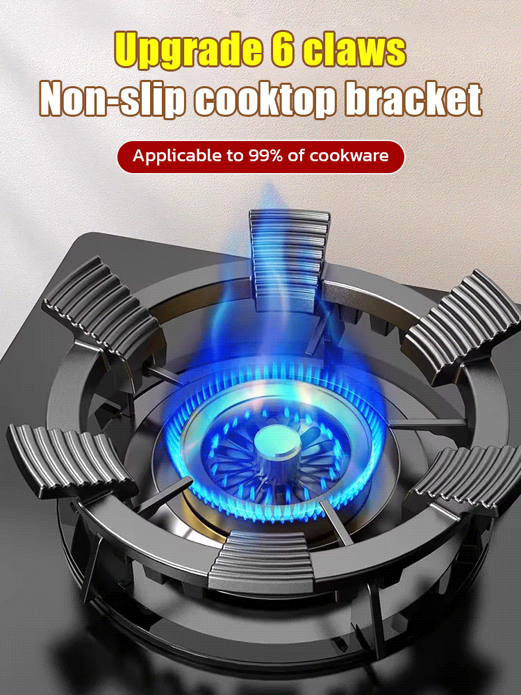 Universal windproof and anti-slip bracket for gas stove🍳 Reliable and safe, worry-free cooking - say goodbye to oil splashes or burns!