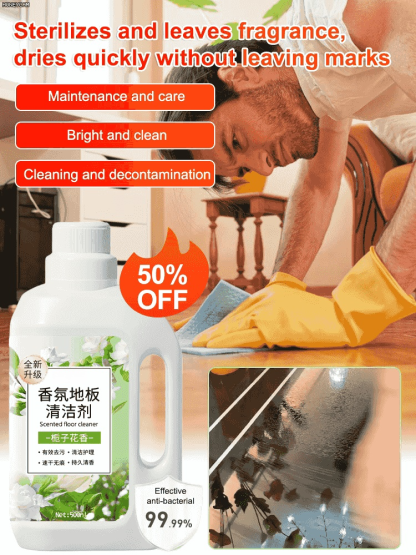 One-pass floor cleaner