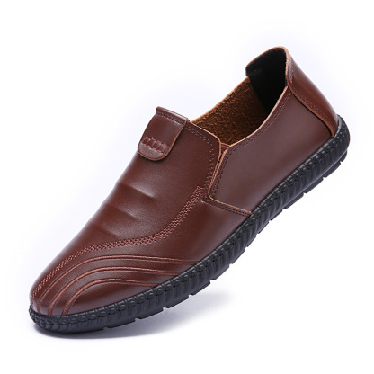 Genuine leather business men‘s shoes