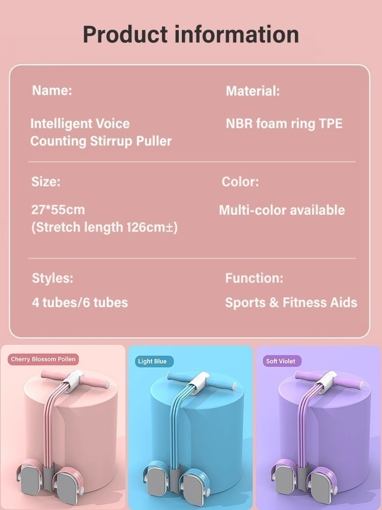 Upgraded Smart Stirrup Puller✅ [Black Technology Fitness Experience] ✔ Intelligent resistance adjustment, both novices and experts can easily get started