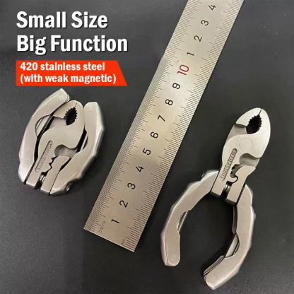 Mini Multi-Purpose Pliers Stainless Steel 9-in-1 Turtle Back Pliers