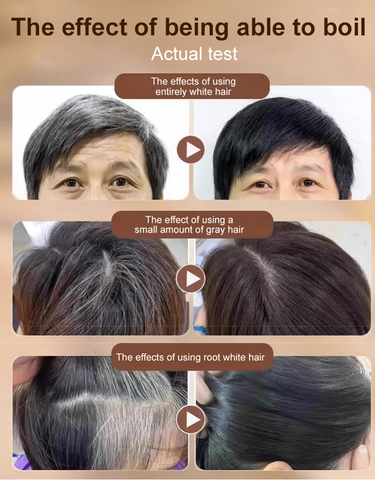[Re-dye at any time to avoid embarrassment] Waterproof and sweat-proof hair dye comb