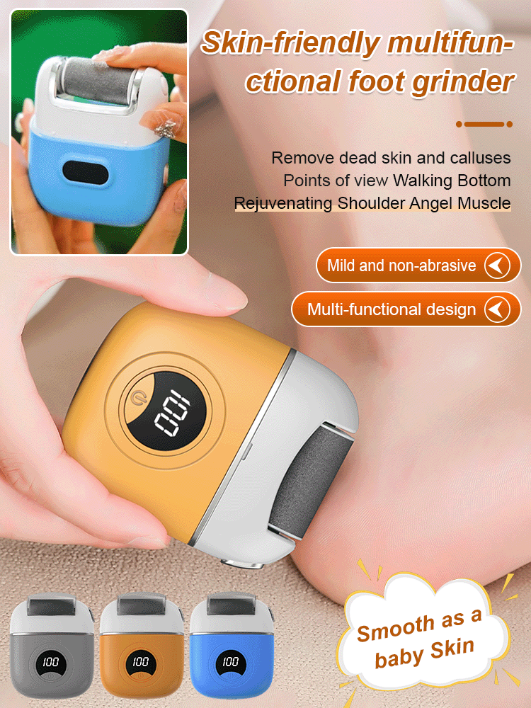 Gentle, non-abrasive, multi-functional foot scrubber✅Perfectly fits the skin✅Even gaps can be easily polished.