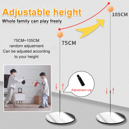 Hot selling elastic flexible shaft table tennis trainer✅No need to pick up the ball repeatedly, easily train reaction and concentration.